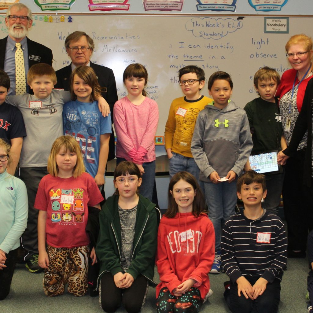 Featured image of article: State Reps Visit Grade 4 at Pierce